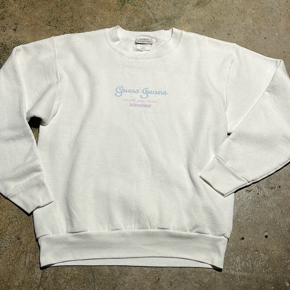 Vintage Guess Jeans International USA Made Crewneck Sweatshirt - Picture 1 of 7